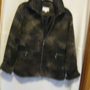 Erin London jacket  Brn/BLk   Size PL